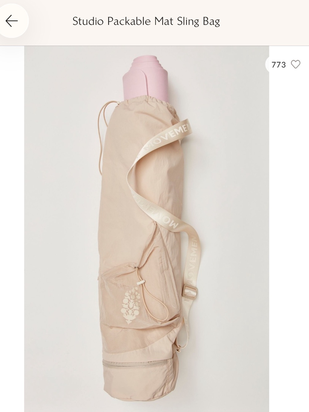 Free people Yoga mat carry out bag.